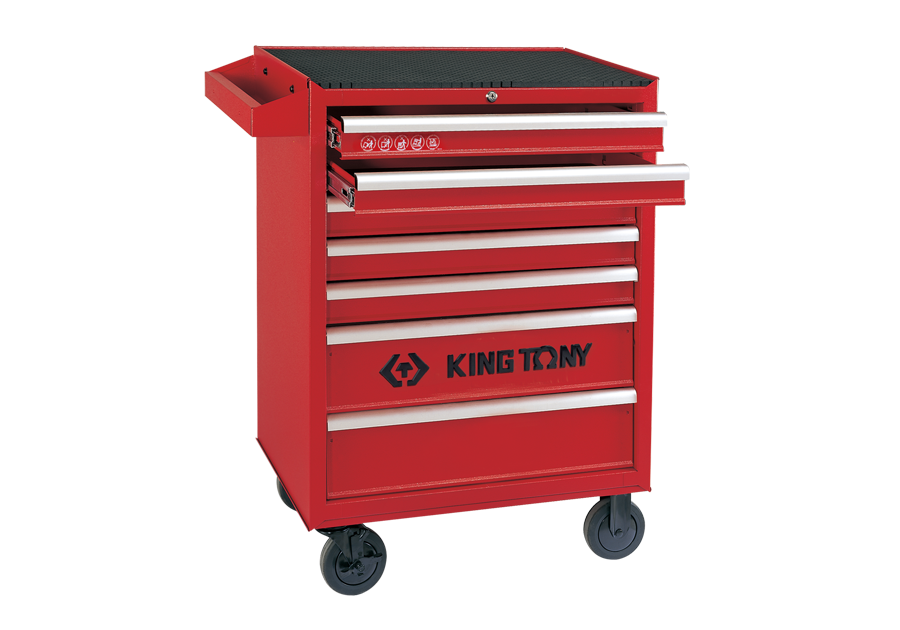 KING TONY 87434-7B 7 Drawers Ball Bearing Type Tool Trolley Cart