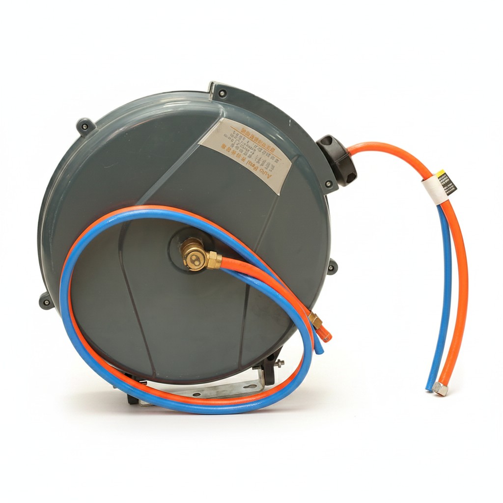 BROTHERS Retractable Water & Air Hose Reel 10M With Quick Couplers (Heavy Duty)