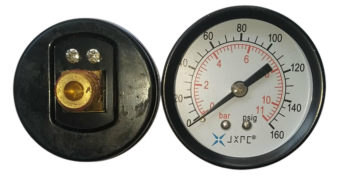 FG Rear Connection Pressure Gauge 60mm 12 Bar 1/4 Inch