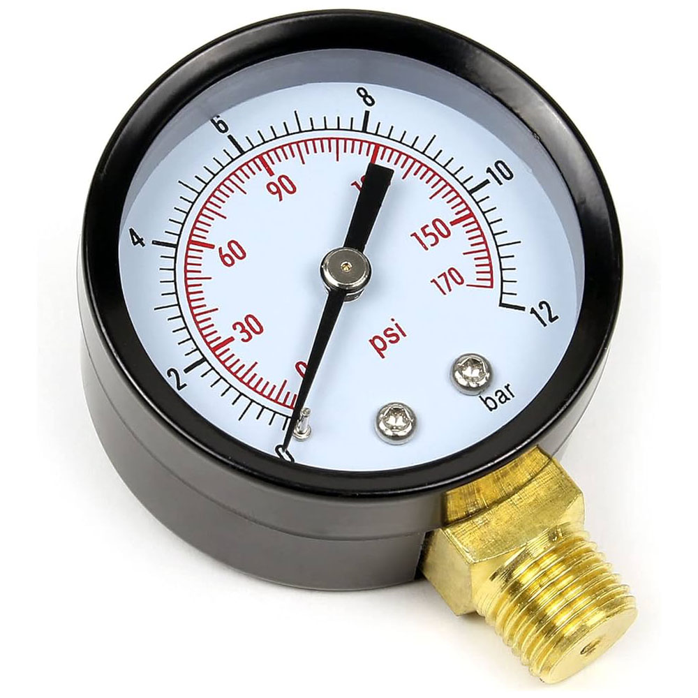 FG Radial Connection Pressure Gauge 63mm 12 Bar 1/4 Inch