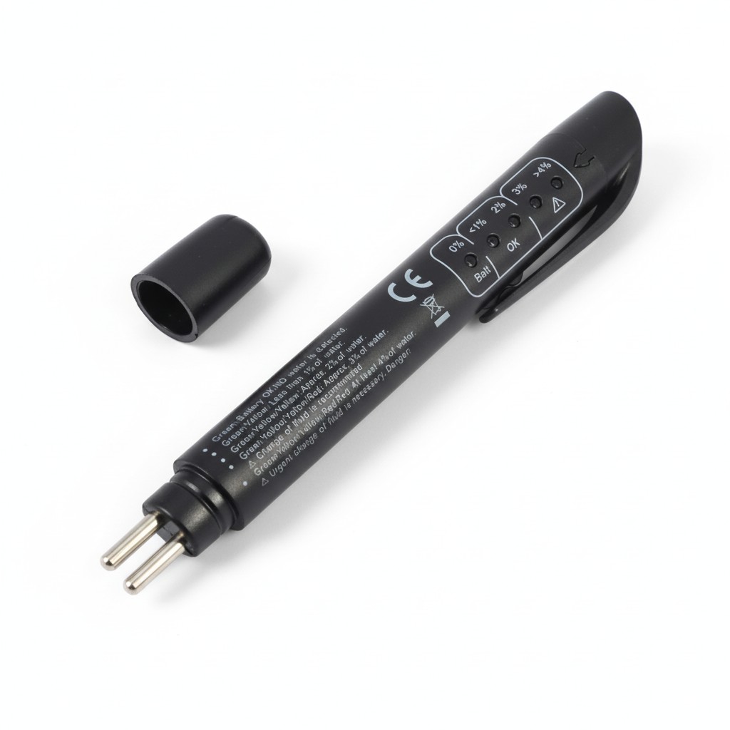 قلم تستر فحص جودة زيت الفرامل (الباكم) ماركة براذرز LT-J32- كاشف رطوبة الزيت باللمبات