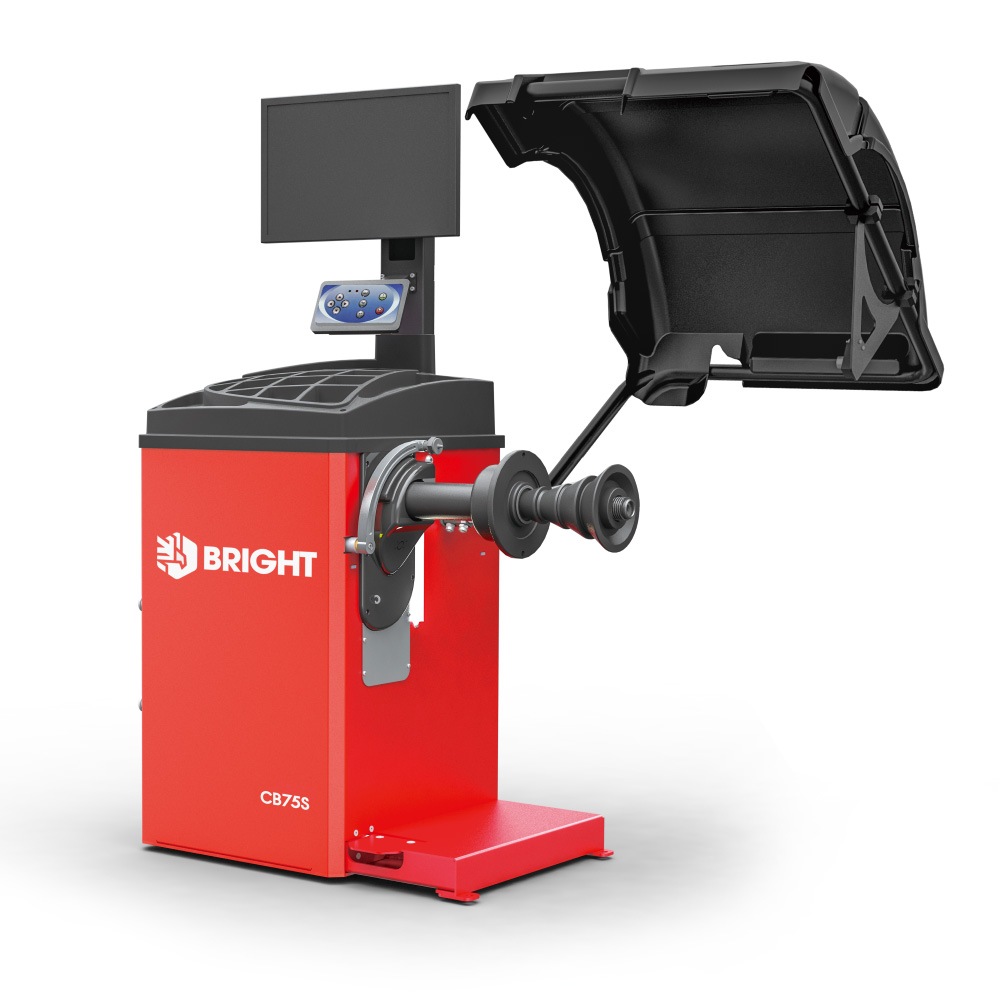 BRIGHT Automatic Wheel Balancer With Sonar Gauge LCD CB75S Italian Software