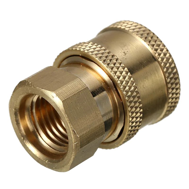GEC High-Pressure Water Brass Quick Coupler Adapter 1/4 Inch