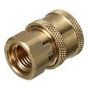 GEC High-Pressure Water Brass Quick Coupler Adapter 1/4 Inch
