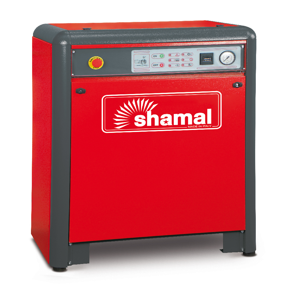 وحدة كمبروسر هواء صامتة (كابينة) 7.5 حصان موديل SILENT K30 T7.5 ماركة شمال ايطالي - 11 بار 3 فاز