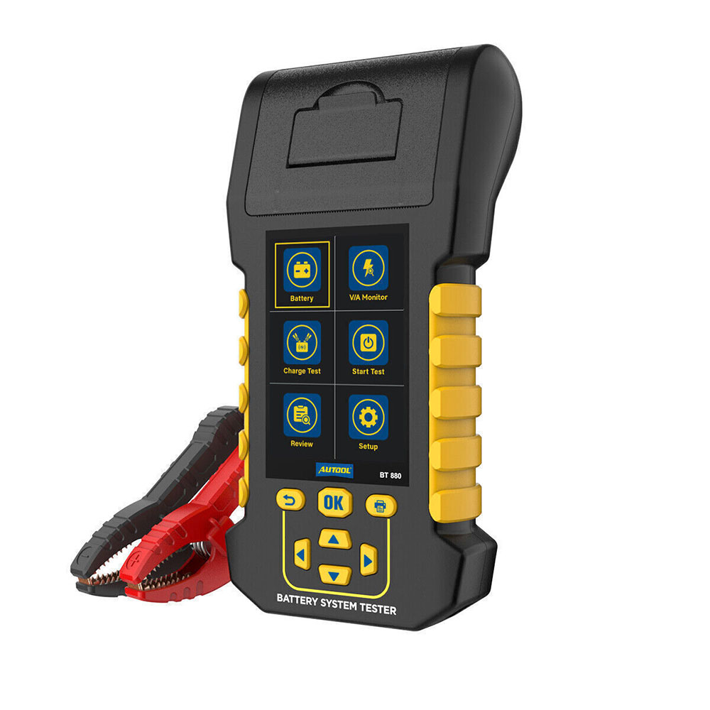 جهاز اختبار بطاريات ودائرة شحن ديجيتال مع برنتر موديل BT880 ماركة اوتول - 6-30 فولت (طباعة تقارير فنية)