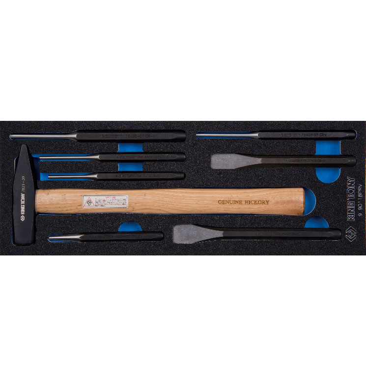 طقم سنابك وشاكوش (8 قطع) ماركة كينج توني تايواني - ادوات تشكيل وصيانة