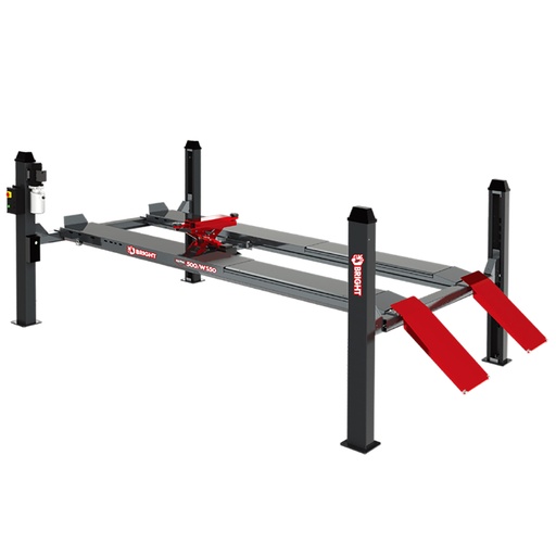 [100558] كوريك 4 عمود برايت 5 طن مجهز للزوايا + لوحة تحكم مع اللوكات بالهواء + كوريك منتصف BRIGHT.LIFT/KAPPA500/WT50