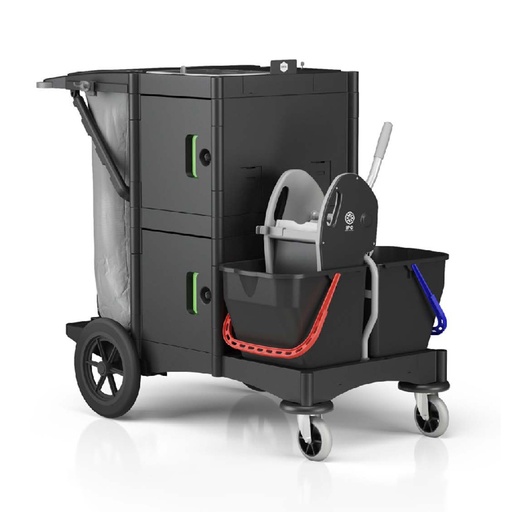 [12039] IPC Brix School Outdoor – All-Terrain Janitorial Trolley with Lockable Storage