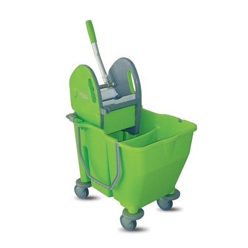[CICTXX00011] IPC Double Bucket Trolley – 12L + 18L with Wheels & Wringer