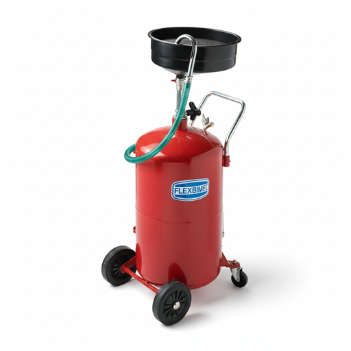 [20320] FLEXBIMEC 3179 Pneumatic Mobile Waste Oil Gravity Drainer 80L