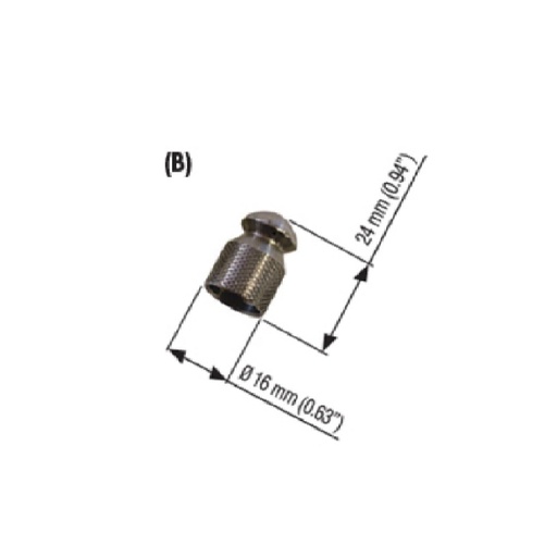 [CWWNXX00031] MV Stainless Steel Sewer Nozzle (Size 045) 350 Bar 4 Holes 1/4 Inch