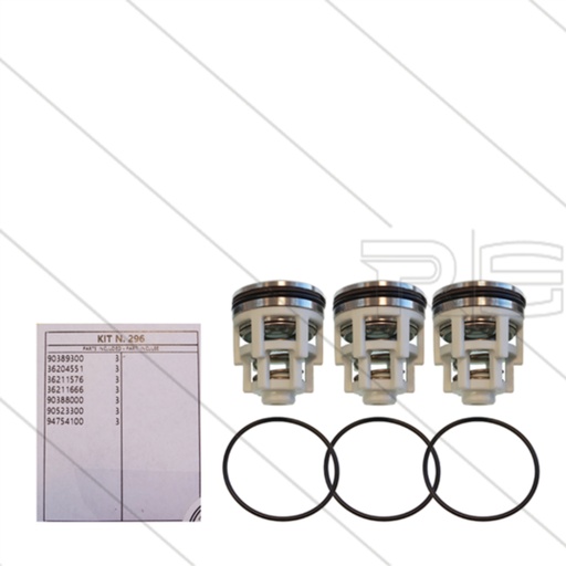 [1061212] INTERPUMP KIT296 High Pressure Pump Internal Valve Kit For AB140 - AB150 - AB180