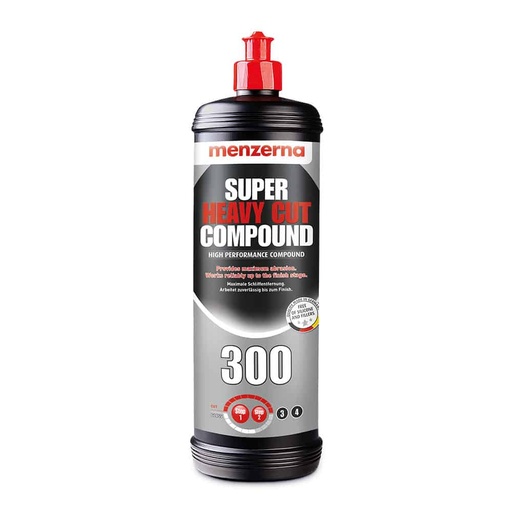 [CCPCXX00038] MENZERNA Super Heavy Cut Compound 300 - 1L The Ultimate Abrasive Polish For Maximum Sanding Removal Further Improved
