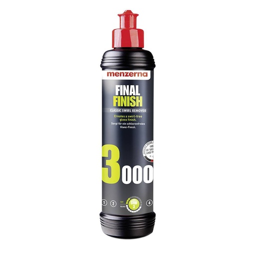 [CCPCXX00015] MENZERNA Final Finish 3000 - 250ml Classic High-Gloss Polish For A Brilliant Finish