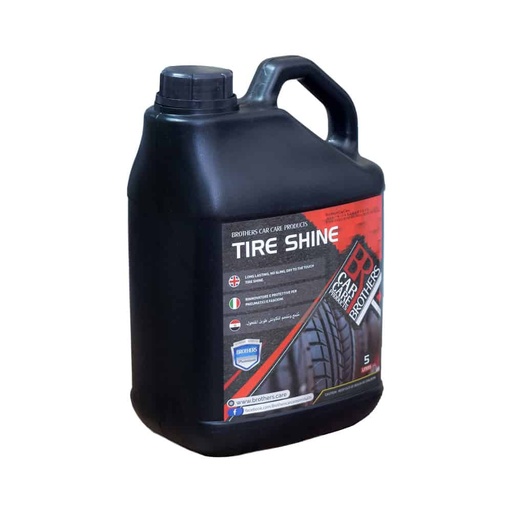 [CCCCXX00002] ملمع كاوتش وفبر اسود (Tire Shine) 5 لتر ماركة برازرز - لمعة تدوم طويلا