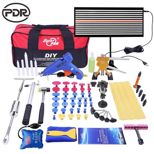 [BRRTXX00004] SUPER PDR Paintless Dent Repair Tool Kit, 78Pcs Tool Set with Rods, Dent Removal Tools for Professionals