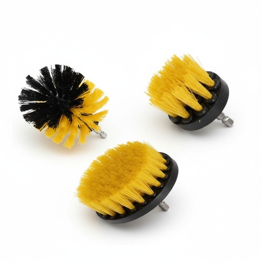 [130447] BROTHERS Carpet Brush Set With Drill Attachment (3Pcs)