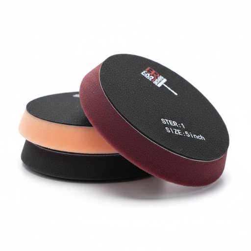 [CCPPAS00006] BROTHERS 3 Step Rotary Foam Buffing Polishing Pads Set 5 Inch (Heavy/Medium/Finish)