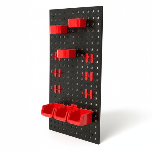 [130455] BROTHERS Empty Wall-Mounted Detailing & Workshop Tools Board With 15 Pcs Hook Kit 90*45cm