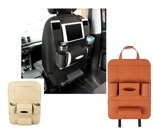 [130405] GEC Back Car Seat Organizer Holder (Leather)