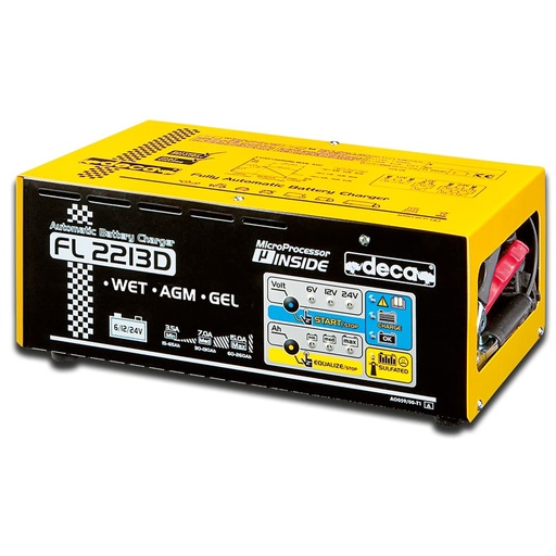 [ESBCXX00005] DECA FL 2213D Battery Charger Built With Electron Charge Control & Charging Conservation "Floating" 6-12-24V / 15>260Ah