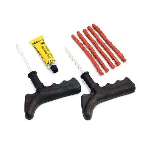[TSASXX00019] GEC Tubeless Tire Repair Kit 2 Rubber Handle + 5 PCS Strips
