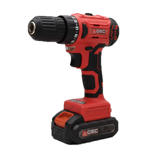[17072] GEC BD-21V Cordless Drill 21V With 2 Batteries & Charger