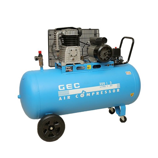 [PSACXX00004] GEC COMPRESSORS 200LTR-2065J Belt Driven Air Compressor 10Bar 200Liter 3HP (220V)