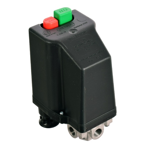[803212] NE-MA Air Compressor Pressure Switch With Integrated Overload 10/16 amp 380V 12Bar