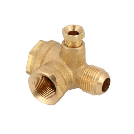 [PSACAS00005] FG Brass No Return Valve - Check Valve For Air Compressor 3/8 M * 1/2 F Inch