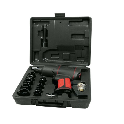 [TSIWXX00002] AEROPRO AP17808 Air Impact Wrench With 11 Pcs Impact Socket 1/2 Inch 610 N.m