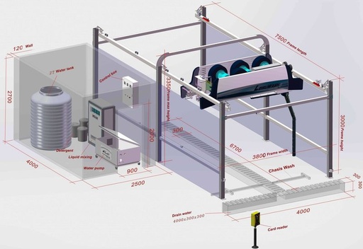 [130502] Leisuwash 360 Standard Automatic Touchless Car Wash System