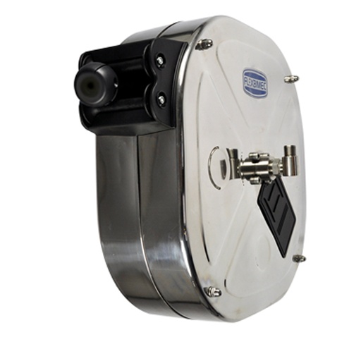 [OGHRXX00013] FLEXBIMEC 9549 Automatic Stainless Steel Hose Reel Enclosed 25 Meters - 3/8 Inch