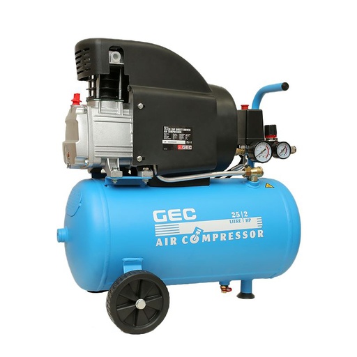[PSACXX00012] كمبروسر هواء كوبلن 25 لتر 2 حصان موديل YK2040-2HP ماركة جي اي سي - 8 بار 220 فولت