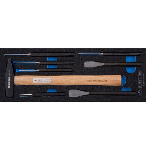 [HPWTXX00045] KING TONY 9-90118PRV 8 PCS Punch + Hammer